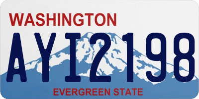 WA license plate AYI2198