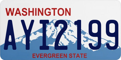 WA license plate AYI2199