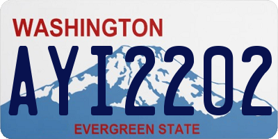 WA license plate AYI2202