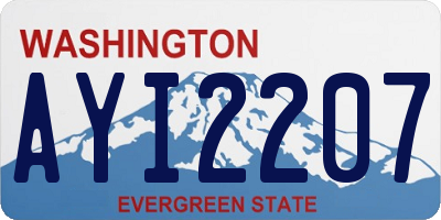 WA license plate AYI2207