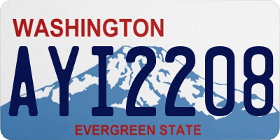 WA license plate AYI2208