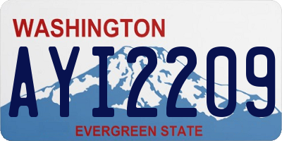 WA license plate AYI2209