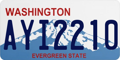 WA license plate AYI2210