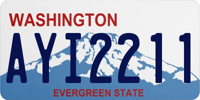 WA license plate AYI2211