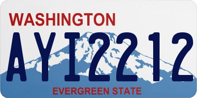 WA license plate AYI2212