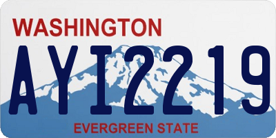 WA license plate AYI2219