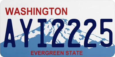 WA license plate AYI2225