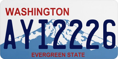 WA license plate AYI2226
