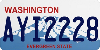 WA license plate AYI2228