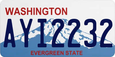 WA license plate AYI2232