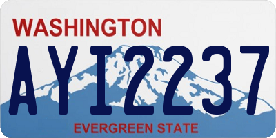 WA license plate AYI2237