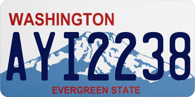 WA license plate AYI2238