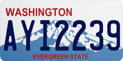 WA license plate AYI2239