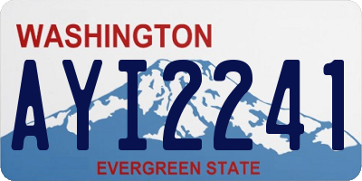 WA license plate AYI2241