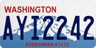 WA license plate AYI2242