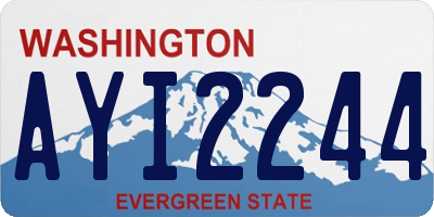 WA license plate AYI2244
