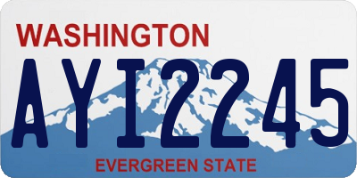WA license plate AYI2245