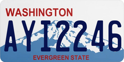 WA license plate AYI2246