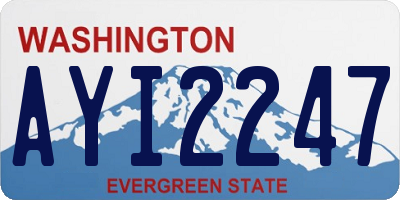 WA license plate AYI2247