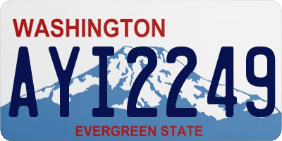 WA license plate AYI2249
