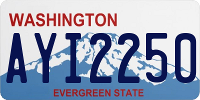 WA license plate AYI2250