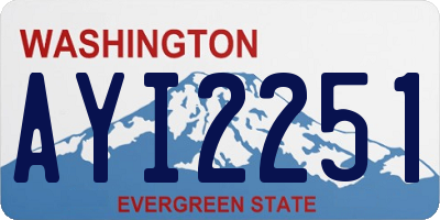 WA license plate AYI2251