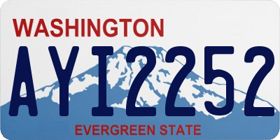 WA license plate AYI2252