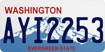 WA license plate AYI2253