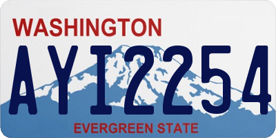 WA license plate AYI2254