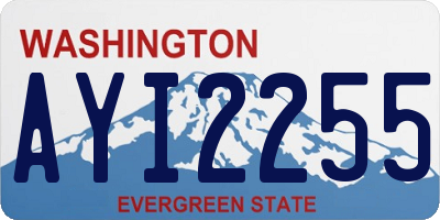 WA license plate AYI2255