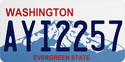 WA license plate AYI2257