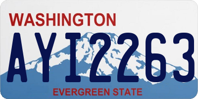WA license plate AYI2263