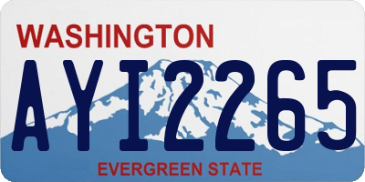 WA license plate AYI2265