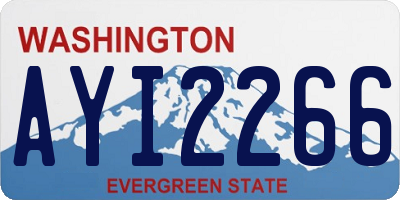 WA license plate AYI2266