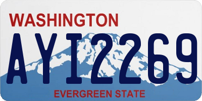 WA license plate AYI2269