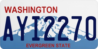 WA license plate AYI2270