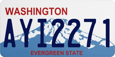 WA license plate AYI2271