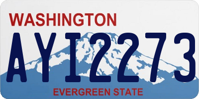 WA license plate AYI2273