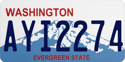 WA license plate AYI2274