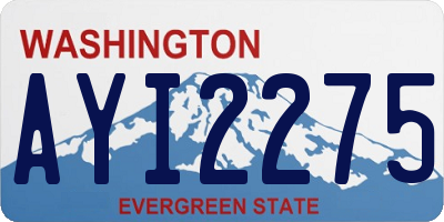 WA license plate AYI2275