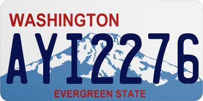WA license plate AYI2276