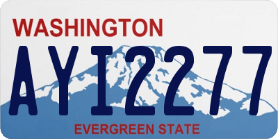 WA license plate AYI2277