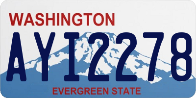WA license plate AYI2278