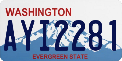WA license plate AYI2281