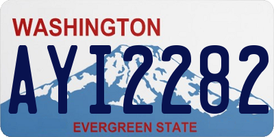 WA license plate AYI2282