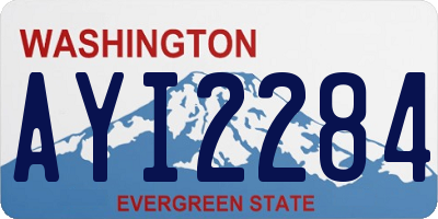 WA license plate AYI2284