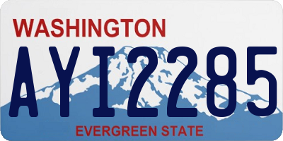 WA license plate AYI2285