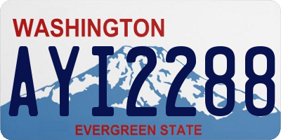 WA license plate AYI2288