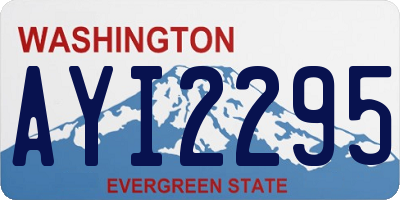 WA license plate AYI2295