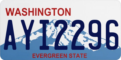 WA license plate AYI2296